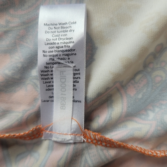 *NWOT* Venus Boho Paisley Twist Knot Front Detail Maxi Dress in Orange - Size S - Picture 13 of 14